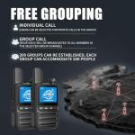 KAYOTOM Lifetime Free Unlimited Range Rapid Global Walkie Talkies PTT Push-to-Talk Over Cellular Nationwide 5000+ Miles POC 4G LTE Handheld Long Range Two Way Radio for Team Management (3Pack and SIM)