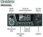 Uniden PRO505XL 40-Channel CB Radio. Pro-Series, Compact Design. Public Address (PA) Function. Instant Emergency Channel 9, External Speaker Jack, Large Easy to Read Display. - Black