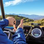 Midland – MXT105 - 5 Watt GMRS MicroMobile Two Way Radio - Off Roading Outdoor RZR Farm Trails Radio - External Magnetic Mount Antenna - NOAA Weather Alerts