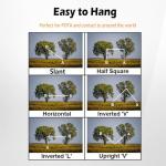 JYR8010-150W End Fed Half Wave Antenna for Ham Radio 8 Band 10m 12m 15m 17m 20m 30m 40m 80m Long Wire Antenna, 1:64 Balun No Tuning Great for POTA/SOTA