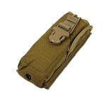 PRC MILITARY RADIO POUCH HOLDER MOLLE FALCON HARRIS MBITR COYOTE MADE USA!