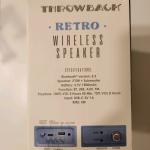 THROWBACK RETRO WIRES SPEAKER BLUETOOTH AND FM RADIO.