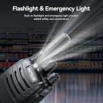 Retevis H777D Long Range Walkie Talkies with Earpiece, LCD Screen, Portable FRS Two-Way Radios, USB-C, 6 Way Gang Charger, Handheld Walkie Talkie for Hotel Church Retail(6 Pack)