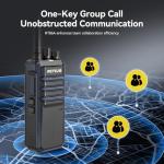 Retevis RT86A Long Range Walkie Talkies with Earpiece, High Power GMRS Two Way Radio with 6 Way Charger, Group Call, Easy Pairing, Waterproof Durable 2 Way Radio for Construction, Industry(6 Pack)