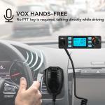 Retevis MB1 40 Channel CB Radio, Noise Cancellation Long Range Mobile Radio, with CB Antenna and Cigarette Lighter, Emergency Channel 9/19, 7-Color Screen, Auto-Scan, External Speaker Jack for Trucker