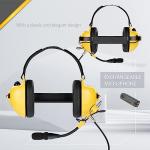 Arrowmax AHDH0032-YW-M1 Noise Cancelling Headset Compatible with Motorola CP200D CP100D R2 DEP450 BPR40D CP200 CP185 BPR40 Yaesu FT-65 FT-25 FT-4X/V XiR P3688