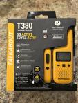 Motorola Portable FRS, T380, Talkabout, Two-Way Radios, Rechargeable 2 Pack~ NIB