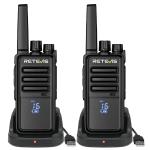 Retevis RT68H Hidden Display FRS VOX Type-C Portable Walkie Talkie 2 Pack