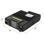 AnyTone AT-778UV II Mobile Ham Radio 25 Watt Mini Dual Band VHF UHF Two Way Radios Compact Amateur Transceiver for Car Vehicle, Support Chirp Black
