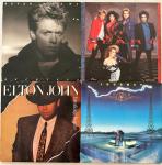 1980's ROCK vinyl LP lot - Bryan Adams RECKLESS - Heart - Elton John - Journey