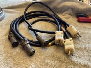 3 Military Radio Test Equipment AC Power Cables 4’