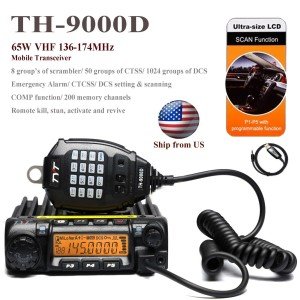 TYT TH-9000D PLUS VHF 136-174MHz 65W Mobile Transceiver with Programming Cable