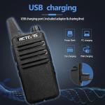 2Pack Retevis RT22 Walkie Talkies Two Way Radios Rechargeable for Church/School