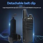 2Pack Retevis RT22 Walkie Talkies Two Way Radios Rechargeable for Church/School