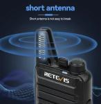 2Pack Retevis RT22 Walkie Talkies Two Way Radios Rechargeable for Church/School
