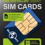 global-ptt G8plus PoC Radios + UHF Analog Walkie Talkie Two-Way Radio, Repeater Unlimited Range Nationwide Communication Bulit-in 1-Year Data Plan Sim Cards (Black)