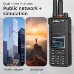 global-ptt G8plus PoC Radios + UHF Analog Walkie Talkie Two-Way Radio, Repeater Unlimited Range Nationwide Communication Bulit-in 1-Year Data Plan Sim Cards (Black)