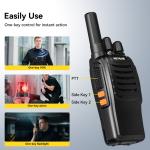 10Pack H777 Walkie Talkie Long Range Rechargeable for Warehouse & 10 Way Charger