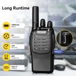 10Pack H777 Walkie Talkie Long Range Rechargeable for Warehouse & 10 Way Charger