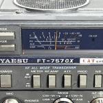 Vintage Yaesu FT-757GX Ham Radio Transceiver W/ Microphone For Parts Or Repair