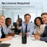 TIDRADIO TD-M2 Pro Unlimited Range Rapid Global Walkie Talkies,Dual Mode -4G LTE PoC Radio with SIM Card+FRS Two Way Radio Long Range Global PTT 2-way Radios for Family,Business,Company,Outdoor -2Pack