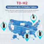 Global Rapid Walkie Talkies Unlimited Range 4G LTE PoC with SIM Cards, Long Distance Two Way Radios, APP Management, Nationwide PTT, for Family,Logistics,Truck Fleet,Construction site,Company, 4 Pack