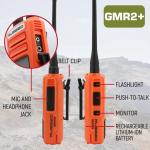 Rugged GMR2 GMRS/FRS Handheld Radio - Safety Orange