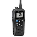 Icom M25EVO Black Marine VHF Radio | Floating | Waterproof | USB Charging | Lightweight | Long Battery Life | Boating Essentials