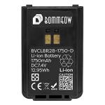 Bommeow 10 Pack BVCLBR28-1750-D 7.4V 1750mAh Li-ion Replacement Battery for Vertex Yaesu FT-4VE FT-4VR FT-4XE FT-4XR as SBR-28Li