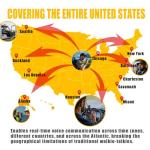 4 Pack Nationwide Unlimited Range Walkie Talkies Poc Two-Way Radio Long Range,Pre-Installed Sim Card (Free for Life) Suitable for Fleet Dispatch/Construction Site Collaboration/Family Emergencies