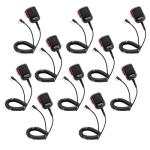 Arrowmax 10 Packs APM350-K2 Waterproof IP56 Waterproof Plus Size Shoulder Speaker Microphone Compatible with Motorola CP200D CP100D R2 DEP450 BPR40D CP200 CP185 BPR40 Yaesu FT-65 FT-25 FT-4X/V