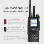 KSUN 4G Network Lifetime Free Global POC Radios PTT with Pre-Paid SIM Card Walkie Talkies Unlimited Range, Handheld UHF Dual Mode, Gifts for Family Bus Drivers, Camping KSUN CT58 (2 Pack)