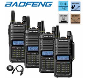 4X 18W BAOFENG UV9R PLUS IP67 UHF/VHF WALKIE TALKIE TWO WAY HAM RADIO+FREE CABLE