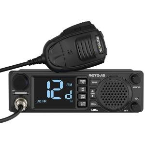 MB4 CB Radio Kit Noise Canceling Dual Mode AM/FM Front Speaker + CB Antenna