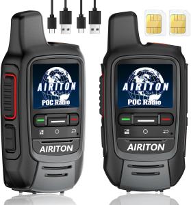 Unlimited Range Walkie Talkies - 5000 Miles POC Two Way Radio with Headset