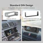 Retevis MB4 DIN Mount CB Radio Kit, Noise Canceling Mobile Radio, Front Facing Speaker, PA, Cigarette Lighter, 40-Channel AM/FM, Long Range CB Radio with Antenna for Trucker Off Road Emergency