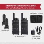 Cobra PX650 2-Pack Professional Business 2 Way FRS Walkie Talkie Radios