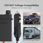 Retevis MB4 DIN Mount CB Radio Kit, Noise Canceling Mobile Radio, Front Facing Speaker, PA, Cigarette Lighter, 40-Channel AM/FM, Long Range CB Radio with Antenna for Trucker Off Road Emergency