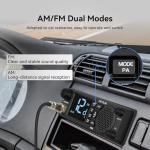 Retevis MB4 DIN Mount CB Radio Kit, Noise Canceling Mobile Radio, Front Facing Speaker, PA, Cigarette Lighter, 40-Channel AM/FM, Long Range CB Radio with Antenna for Trucker Off Road Emergency