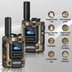 AI-G7 Long Range Walkie Talkies - 4G Nationwide 5000 Miles POC Radio (2 Pack)