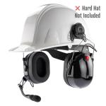 Arrowmax ASH1042-BK-M1 Dual Muff PNR Hard Hat Headset with PTT and Noise Cancelling MIC Compatible with Motorola CP200D CP100D R2 DEP450 BPR40D CP200 CP185 BPR40 Yaesu FT-65 FT-25 FT-4X/V