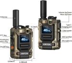 AI-G7 Long Range Walkie Talkies - 4G Nationwide 5000 Miles POC Radio (2 Pack)