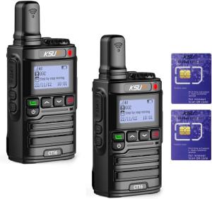 4G Network Nationwide POC Radio with 1 Year Pre-Paid Sim Cards Walkie Talkies Lo