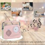 Portable Radio AM FM Shortwave Vintage Radio, Great Reception Receiver Bluetooth