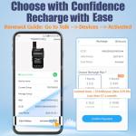 TIDRADIO TD-G18 Rapid Unlimited Range Global Walkie Talkies, PoC Radio Nationwide 6000+ Miles, Long Range Two Way Radios PTT 4G LTE for Family, Logistics, Company -2pcs with SIM Card