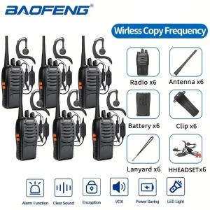 6Pc Baofeng BF-888S UHF Transceiver CTCSS Two-way Radio 16Channels Walkie Talkie