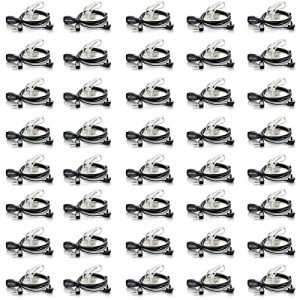 40 Pack Walkie Talkie Earpiece with Mic for BaoFeng Radio Retevis Headset for Baofeng UV-5R BF-888S Arcshell Retevis H-777 RT21 RT22 Kenwood 2 Way Radio by LUITON