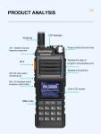 Baofeng UV-25 Long Range 10W Walkie Talkie Tri-Band  NOAA Type-C Ham Radios