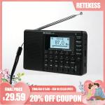 Retekess V115P Shortwave Radio Portable AM FM WB Radio TF/AUX Recorder For Gift