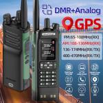 BAOFENG DM32 DMR Radio Ham Radio Handheld Rechargeable Walkie Talkies Long Range DM32UV Two Way Radio NOAA Weather Radio with GPS, Copy Frequency Battery USB-C Charger with Radio Holster (2Pack)